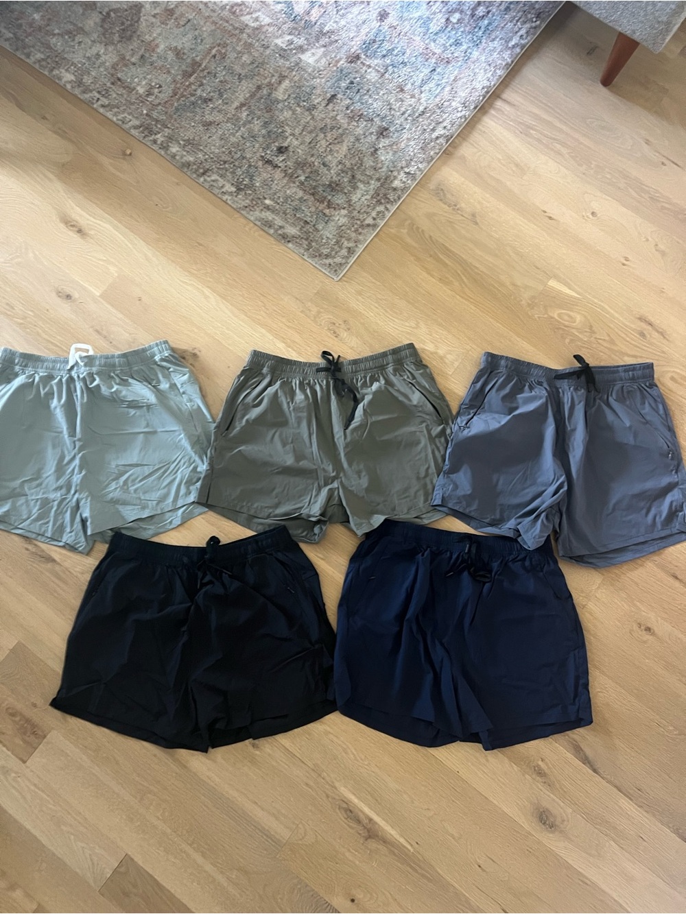 Men's Lightweight Drawstring Shorts - Multi-Color Pack